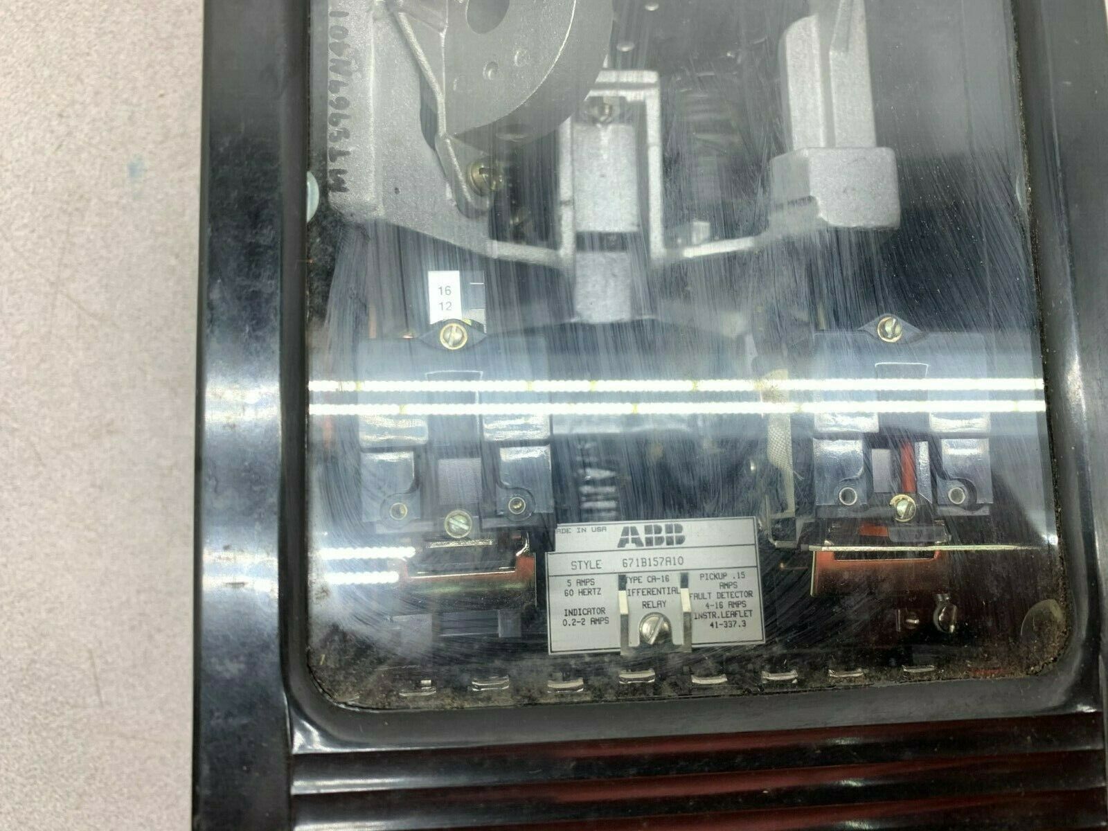 USED ABB TYPE CA-16 RELAY 671B157A10