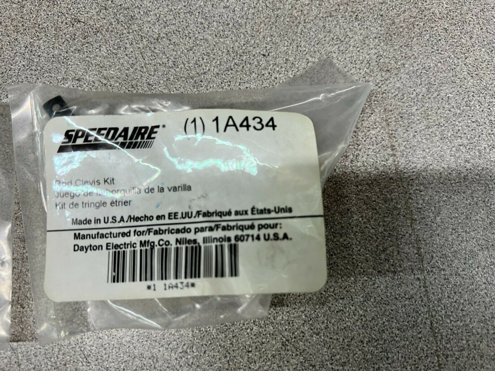 LOT OF 2 NEW IN BAG SPEEDAIRE CLEVIS ROD 1A434