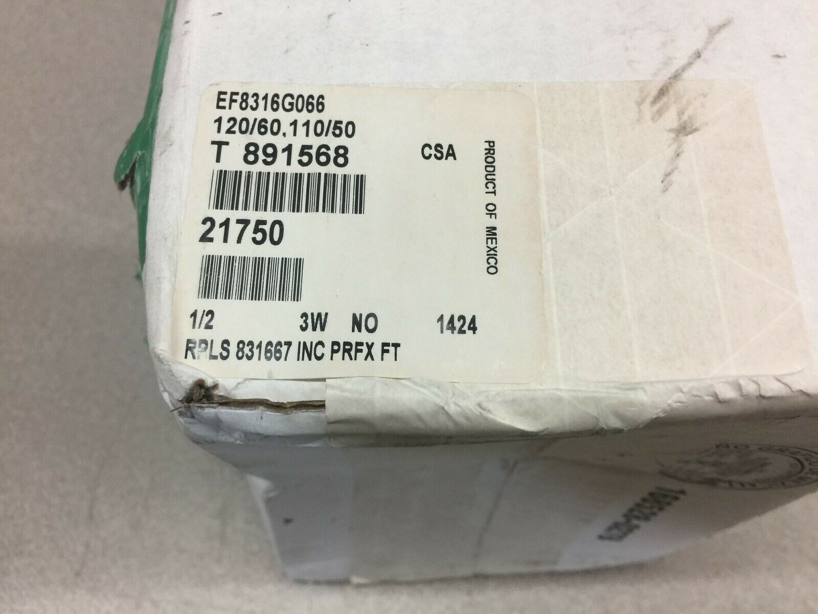 NEW IN BOX ASCO 1/2" 120 VAC 10-150 PSI SOLENOID VALVE EF8316G0066