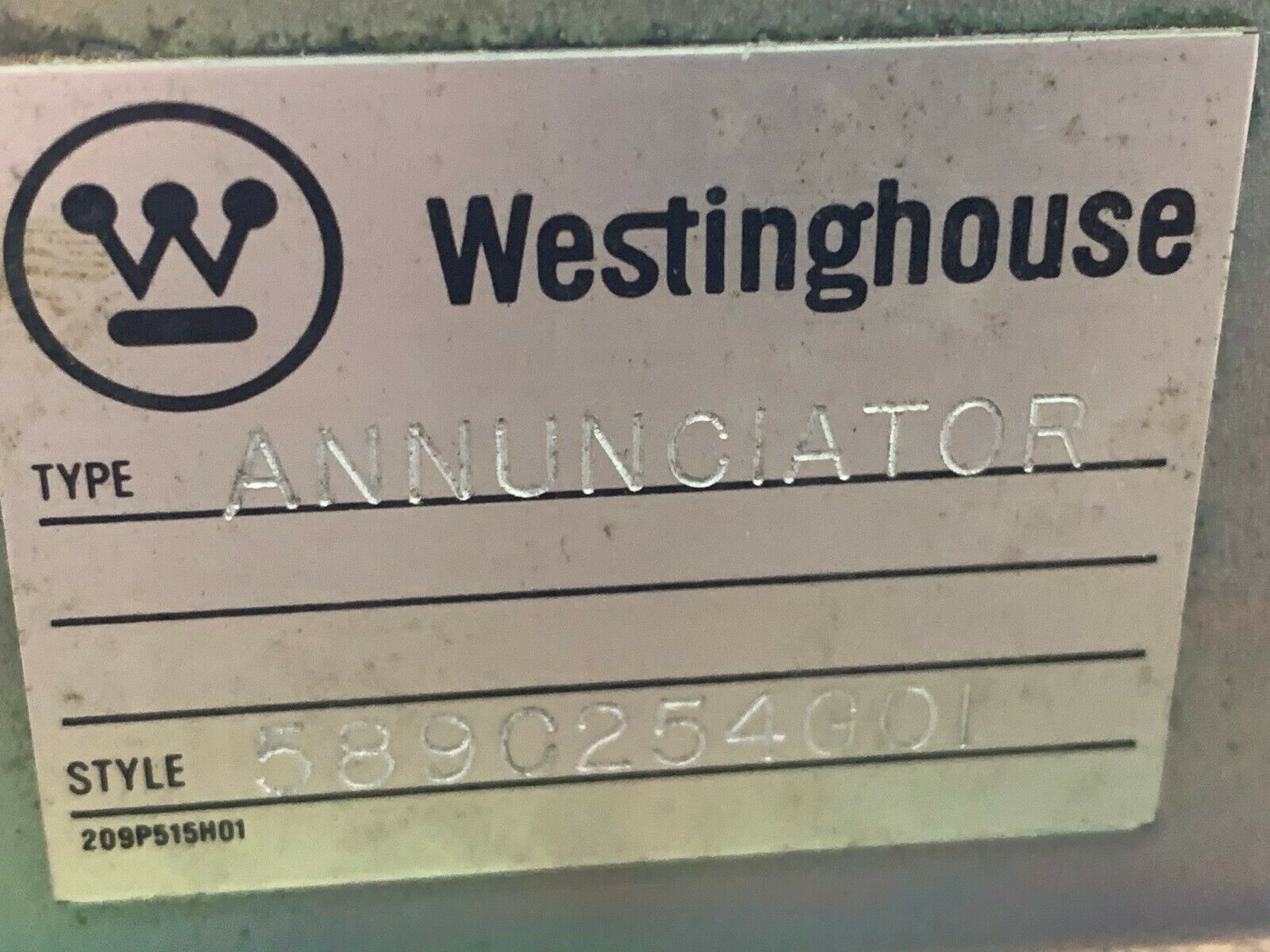 NEW NO BOX WESTINGHOUSE ANNUNCIATOR 589C254G01