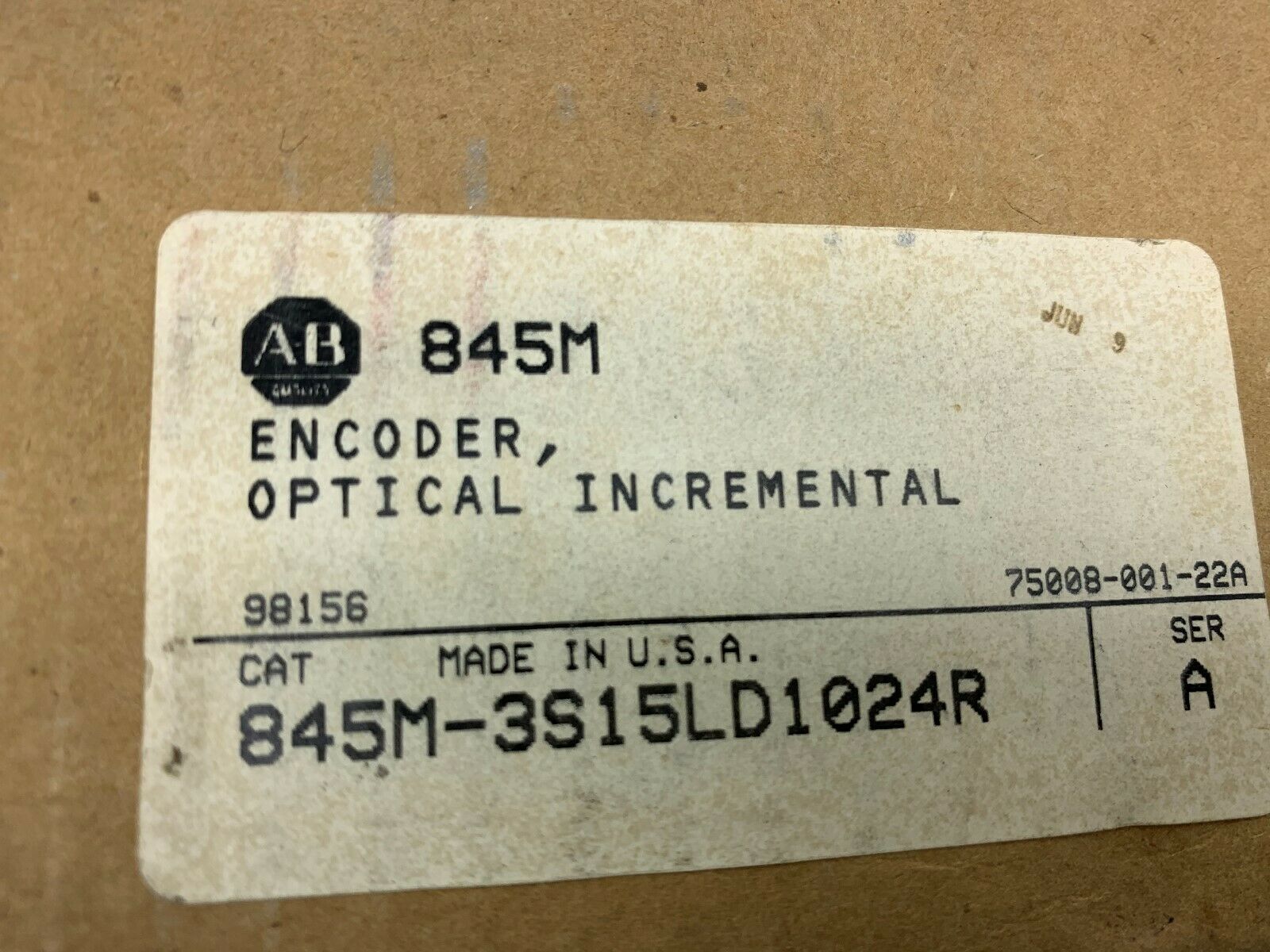 NEW IN BOX ALLEN BRADLEY ENCODER 854M-3S15LD1024R