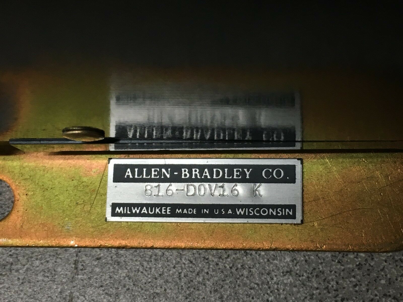 NEW ALLEN-BRADLEY SIZE 3 OVERLOAD RELAY PANEL 3 RELAYS 816-DOV16 SERIES K