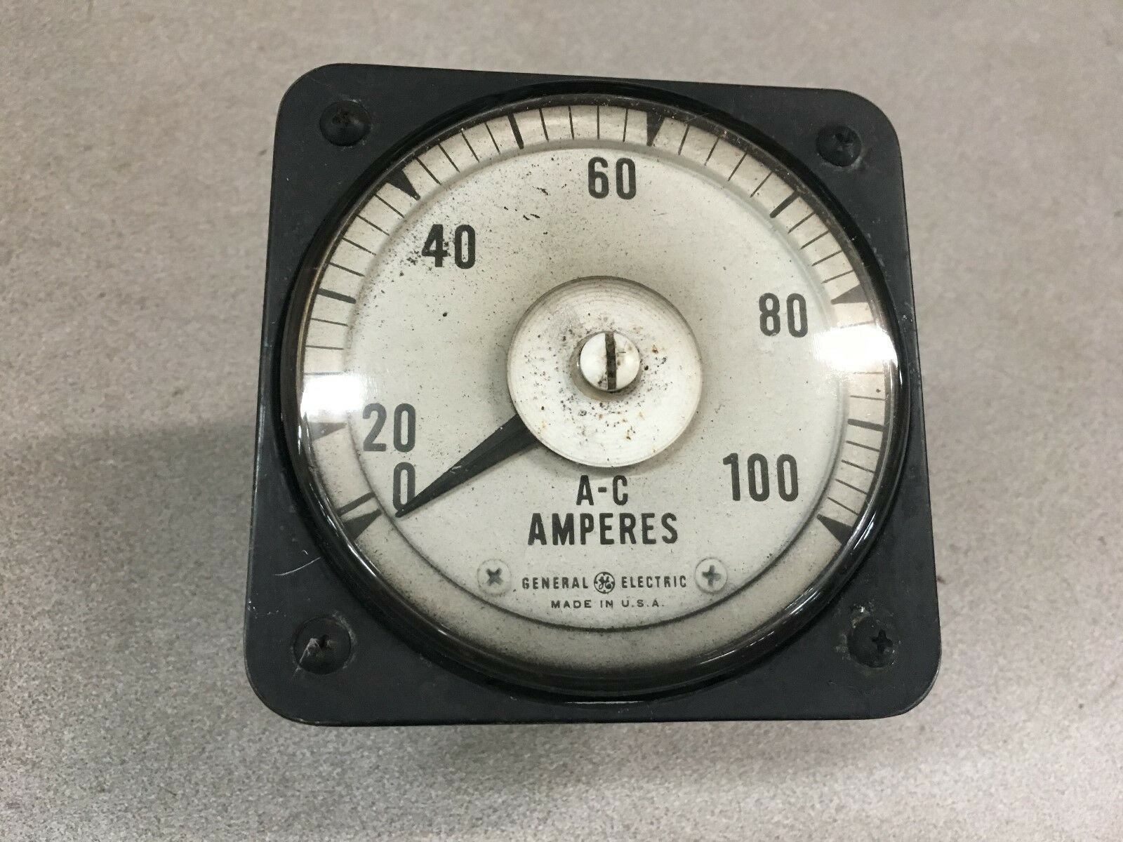 USED GENERAL ELECTRIC A-C AMMETER 8AB18A7AL1