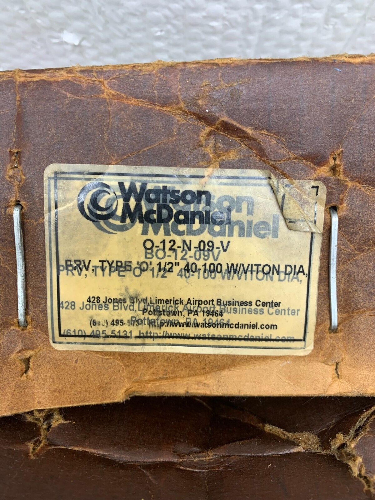 NEW IN BOX WATSON MCDANIEL 1/2  PRESSURE REGULATOR O-12-N-09-V