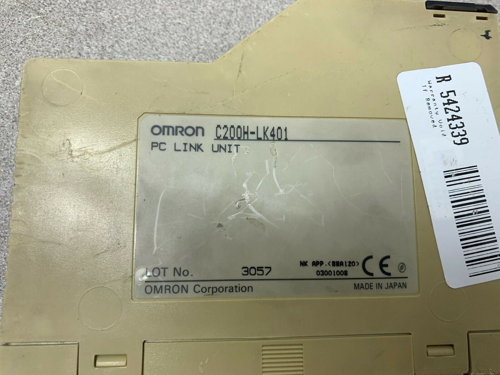 USED OMRON CONTROLLER C200H-LK401