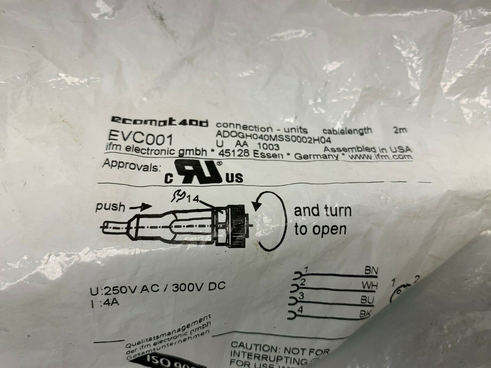 NEW IN PACKAGE ECOMAT400 SENSOR ADOGH040MSS0002H04