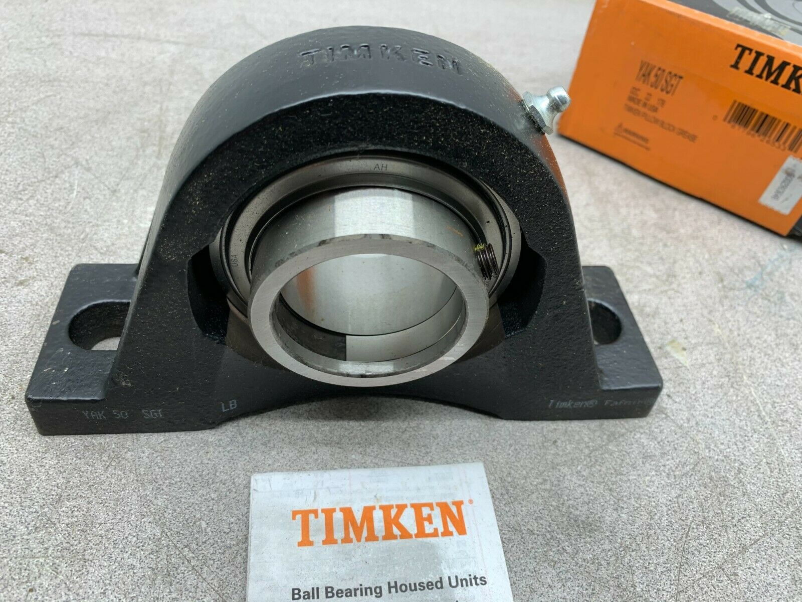 NEW IN BOX TIMKEN 2-BOLT PILLOW BLOCK BEARING YAK 50 SGT