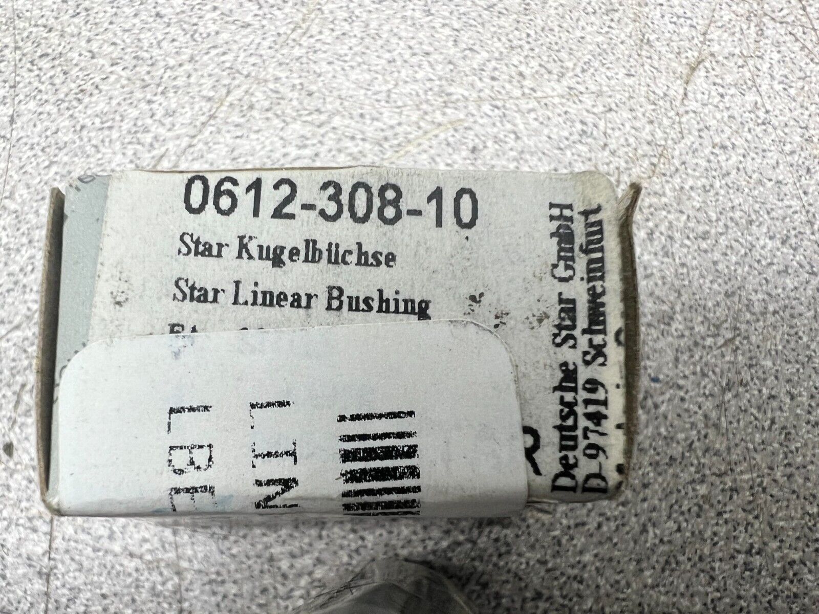 NEW IN BOX REXROTH LINEAR BEARING 0612-308-10