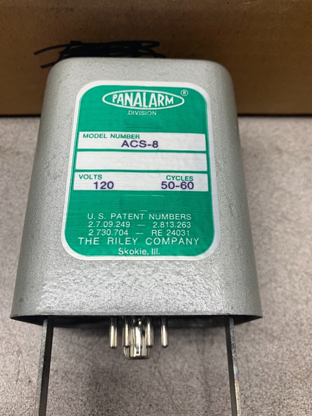 NEW PANALARM 120V. RELAY ACS-8