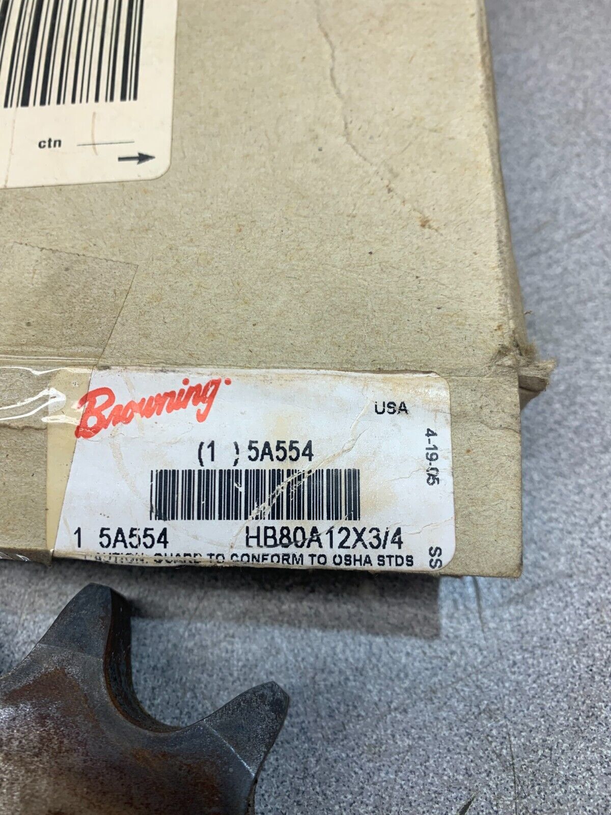 NEW OLD STOCK BROWNING IDLER SPROCKET HB80A12X3/4