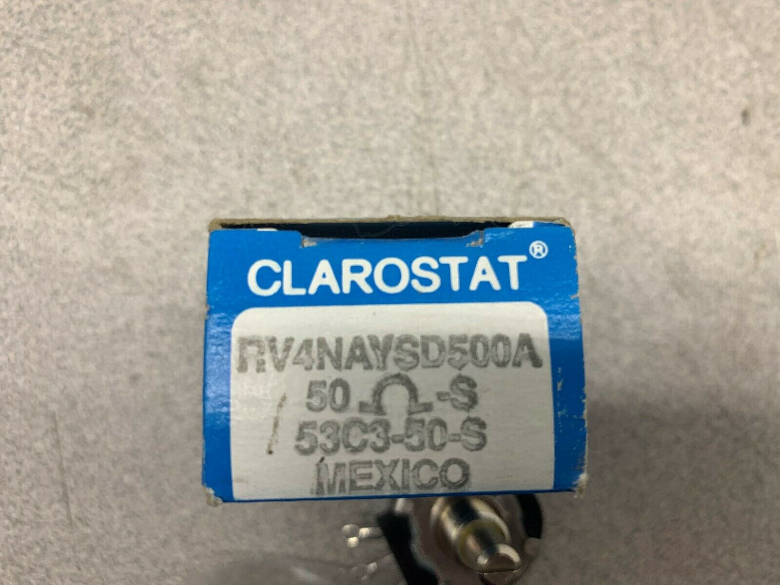 LOT OF 4 NEW IN BOX CLAROSTAT POTENTIOMETER RV4NAYS500A