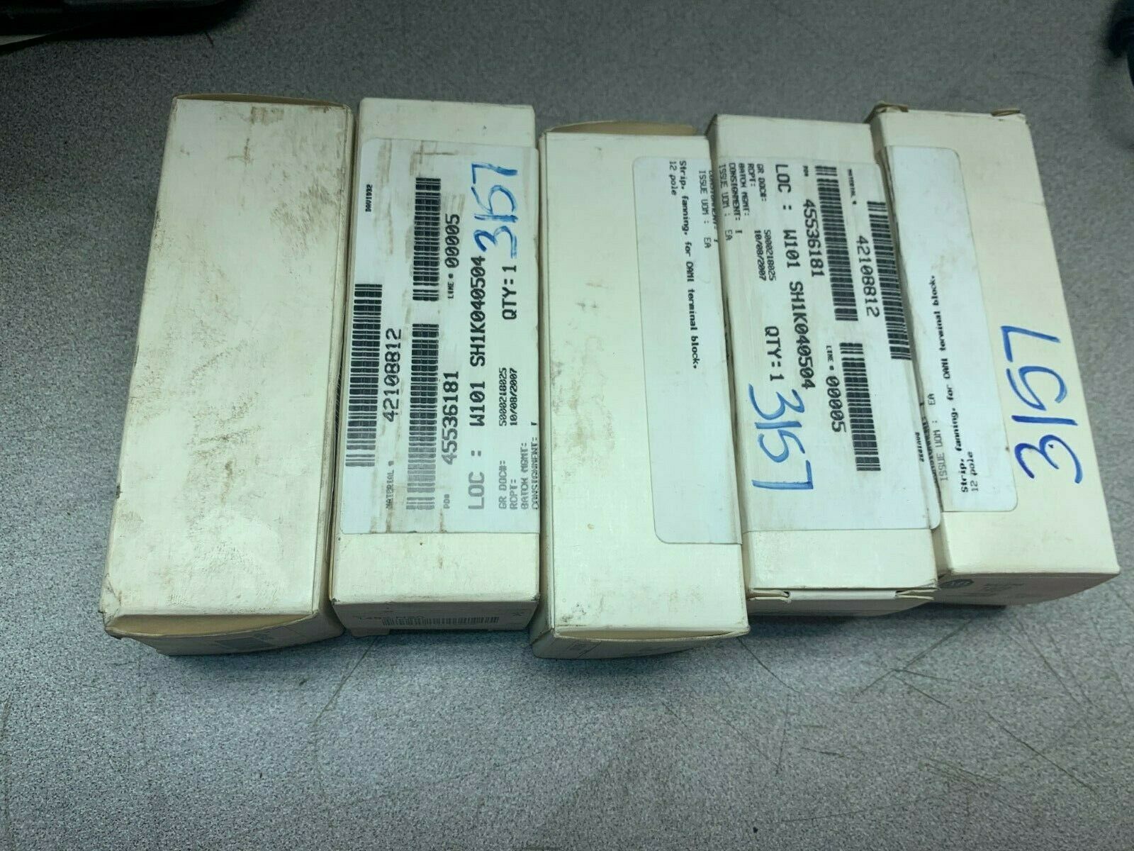 LOT OF 5 NEW IN BOX ALLEN BRADLEY TERMINAL BLOCK 1492-N20 SERIES A