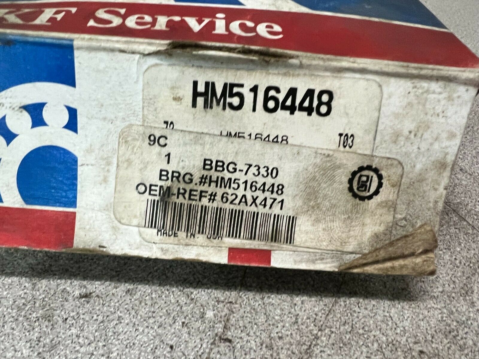 NEW IN BOX SKF ROLLER BEARING HM516448