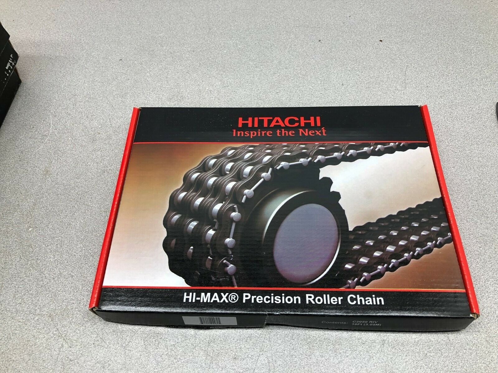 NEW IN BOX HITACHI 10' HI-MAX PRECISION ROLLER CHAIN C2050 RIV