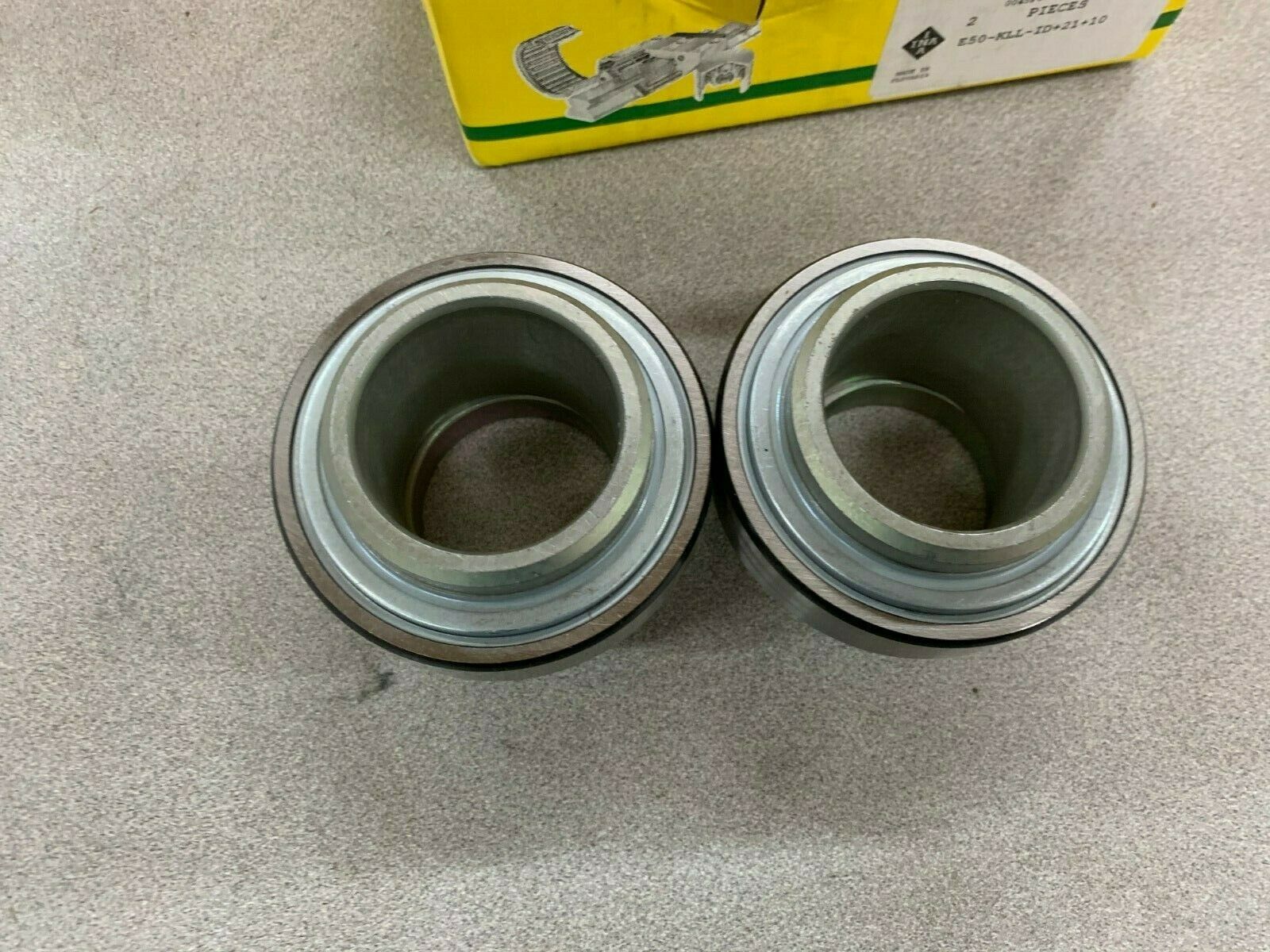 NEW BOX OF 2 INA INSERT BEARINGS E50-KLL-ID+21+10