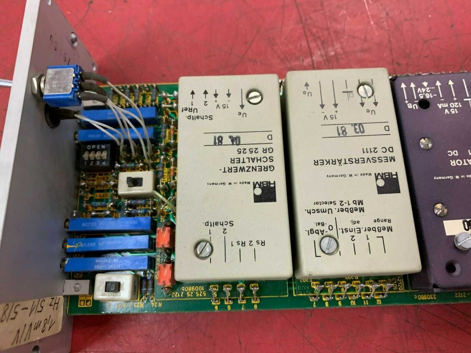 USED HBM CIRCUIT BOARD MGT 31 GR