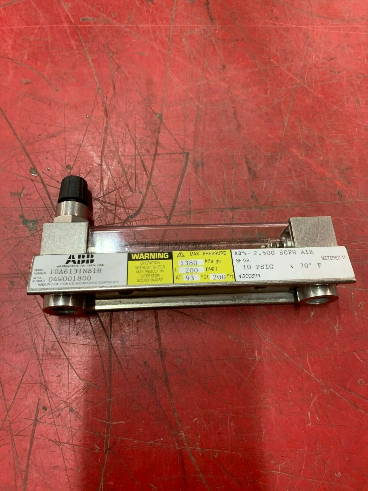 NEW NO BOX ABB FLOW INDICTOR 10A6131NB1H