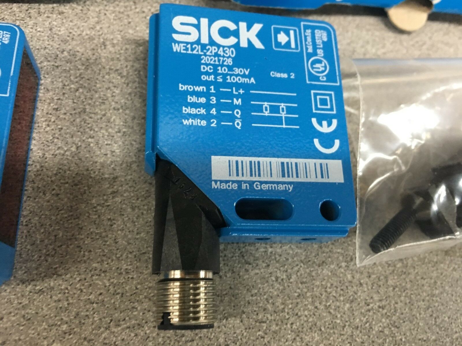 NEW IN BOX SICK SENSORS WE12L-2P430 WITH WS12L-2D430 SET