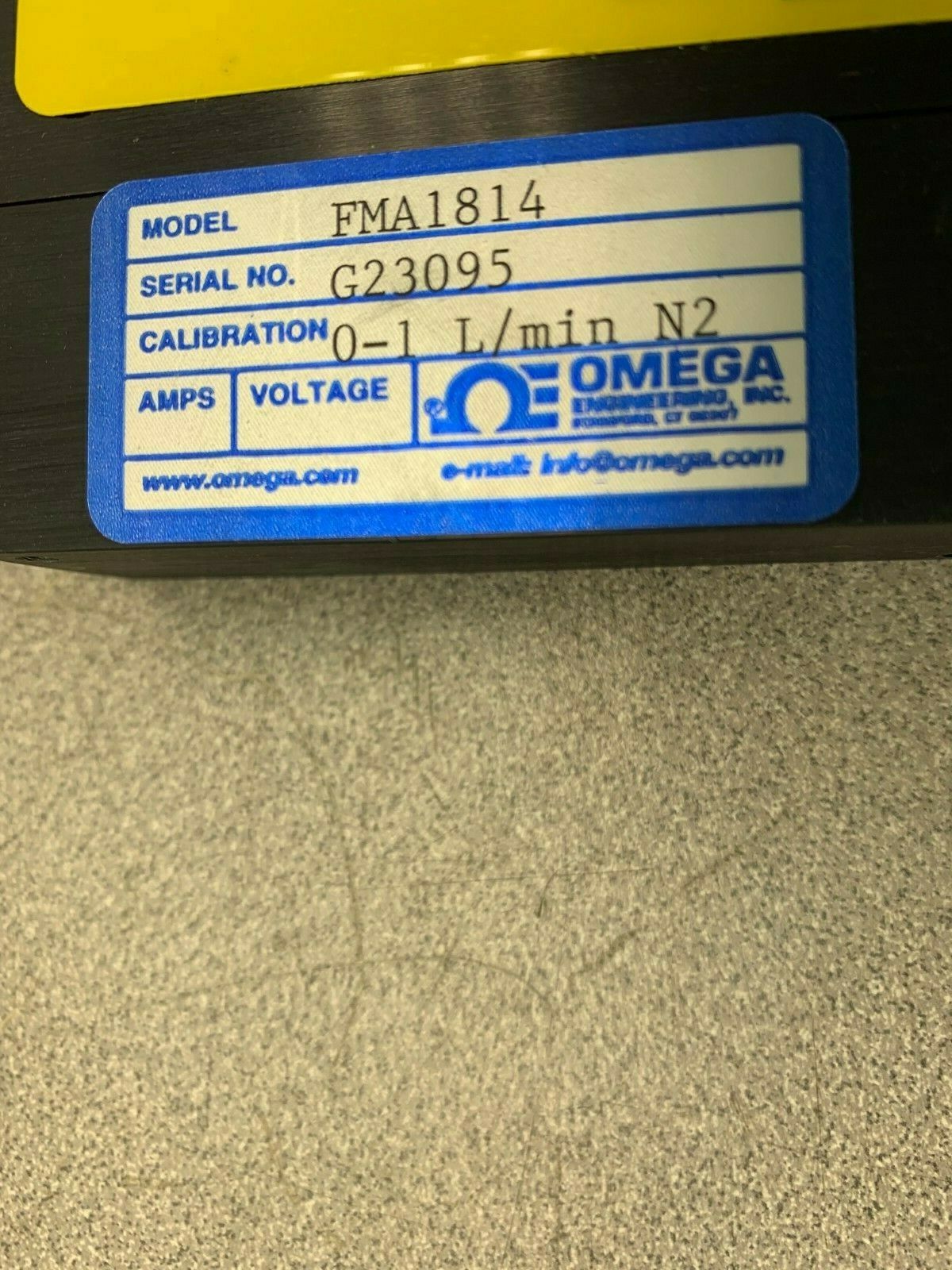 NEW IN BOX OMEGA MASS FLOW METER FMA1814