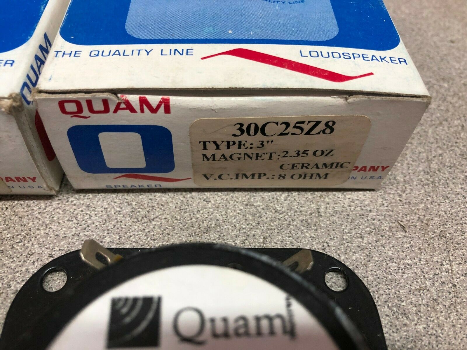 LOT OF 2 NEW IN BOX QUAM 3" Moisture Resistant Speaker 30C25Z8