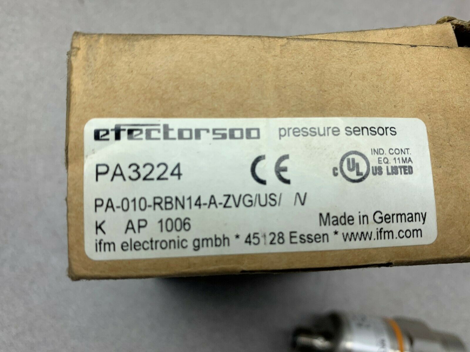 NEW IN BOX EFECTOR500 SENSOR PA-010-RBN14-A-ZVG/US/N