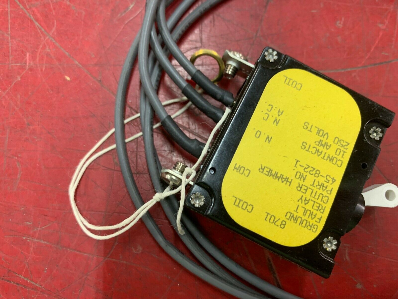 NEW NO BOXCUTLER HAMMER GROUND FAULT RELAY 45-822-1