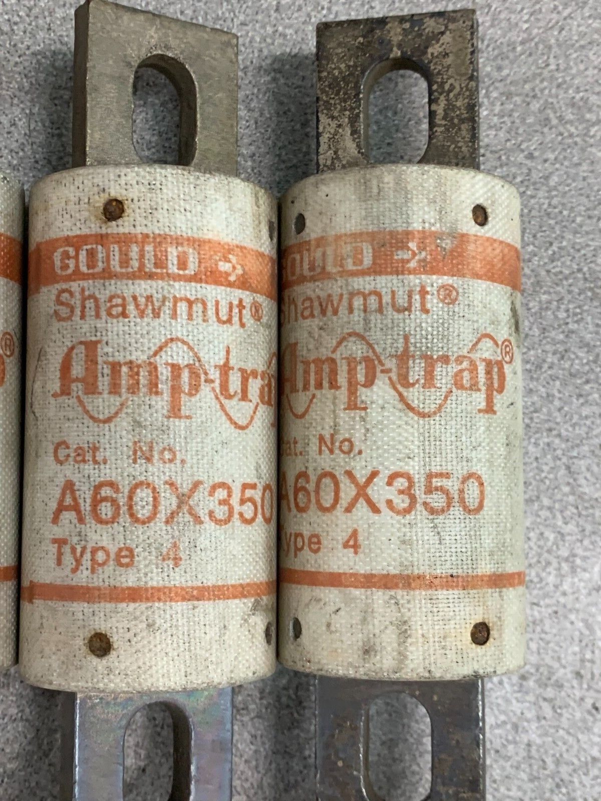 LOT OF 3 NEW NO BOX GOULD SHAWMUT AMP-TRAP FUSE A60X350