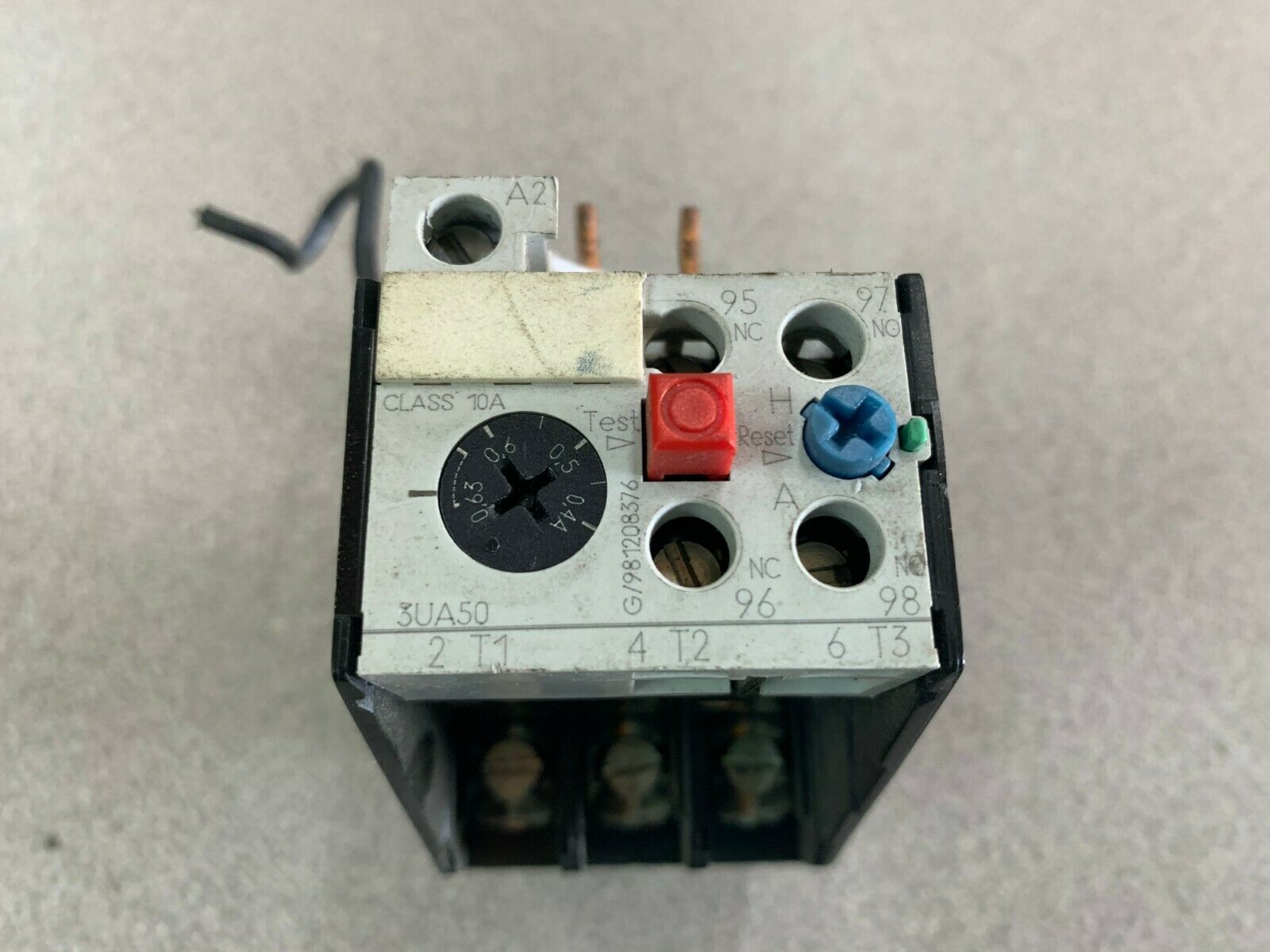 USED SIEMENS RELAY 3UA50-00-0G