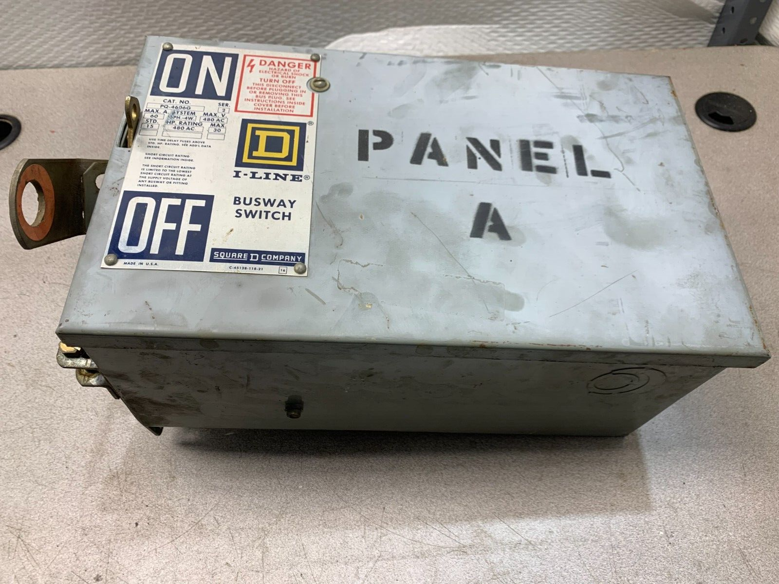 USED SQUARE D I-LINE 60AMP BUSWAY SWITCH PQ-4606G