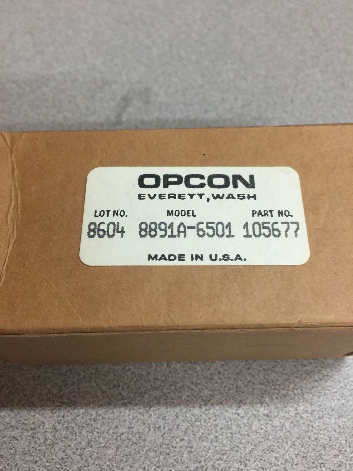 NEW IN BOX OPCON CONTROL 8891A-6501