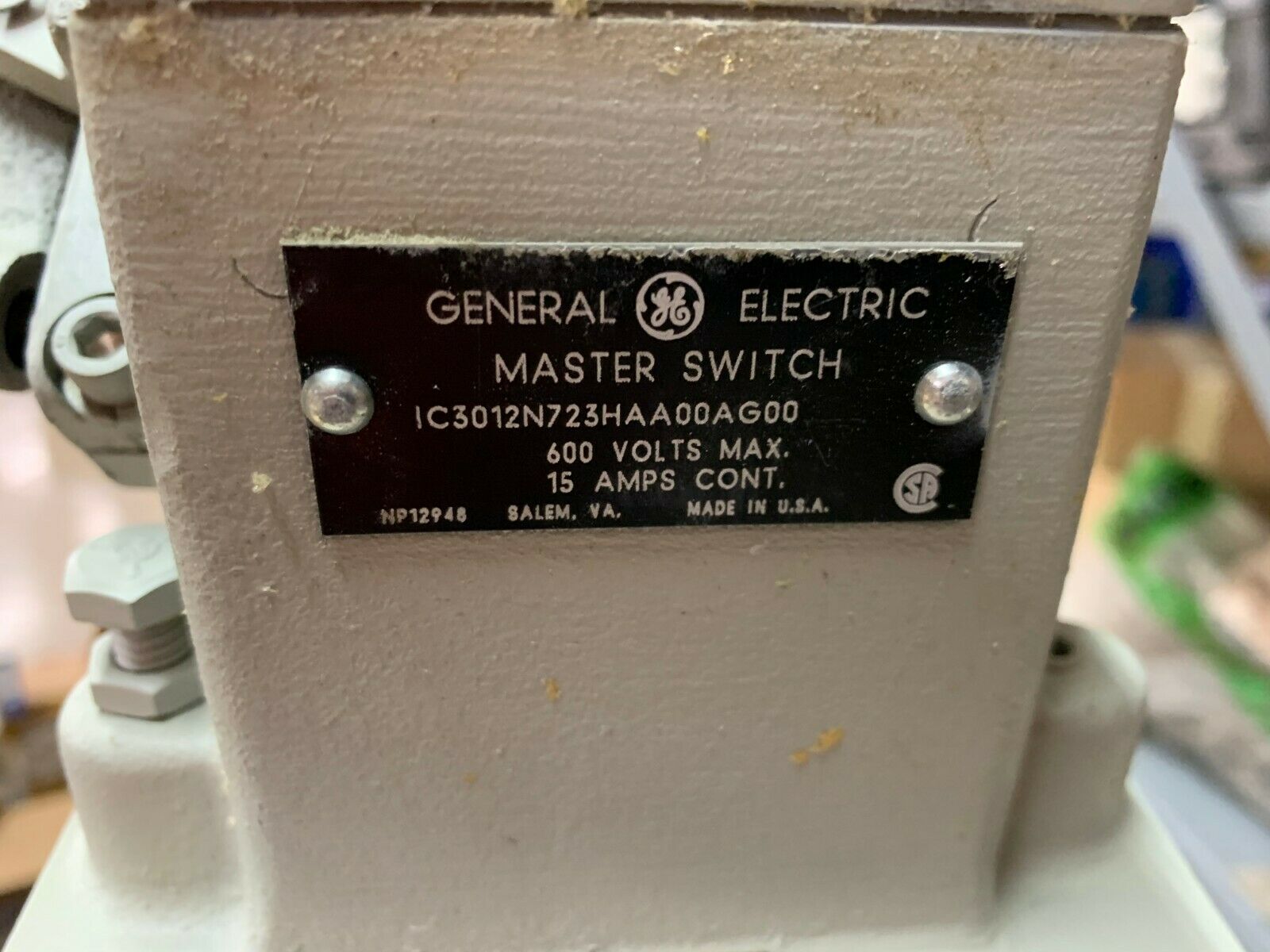 NEW GENERAL ELECTRIC MASTER SWITCH IC3012N723HAA00AG00