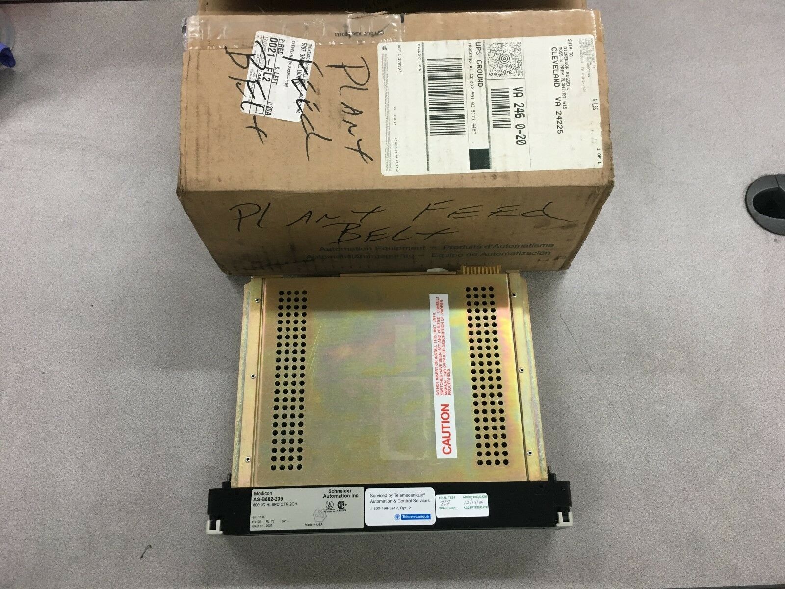 NEW IN BOX MODICON AEG HIGH SPEED COUNTER MODULE SCHNEIDER AS-B882-239