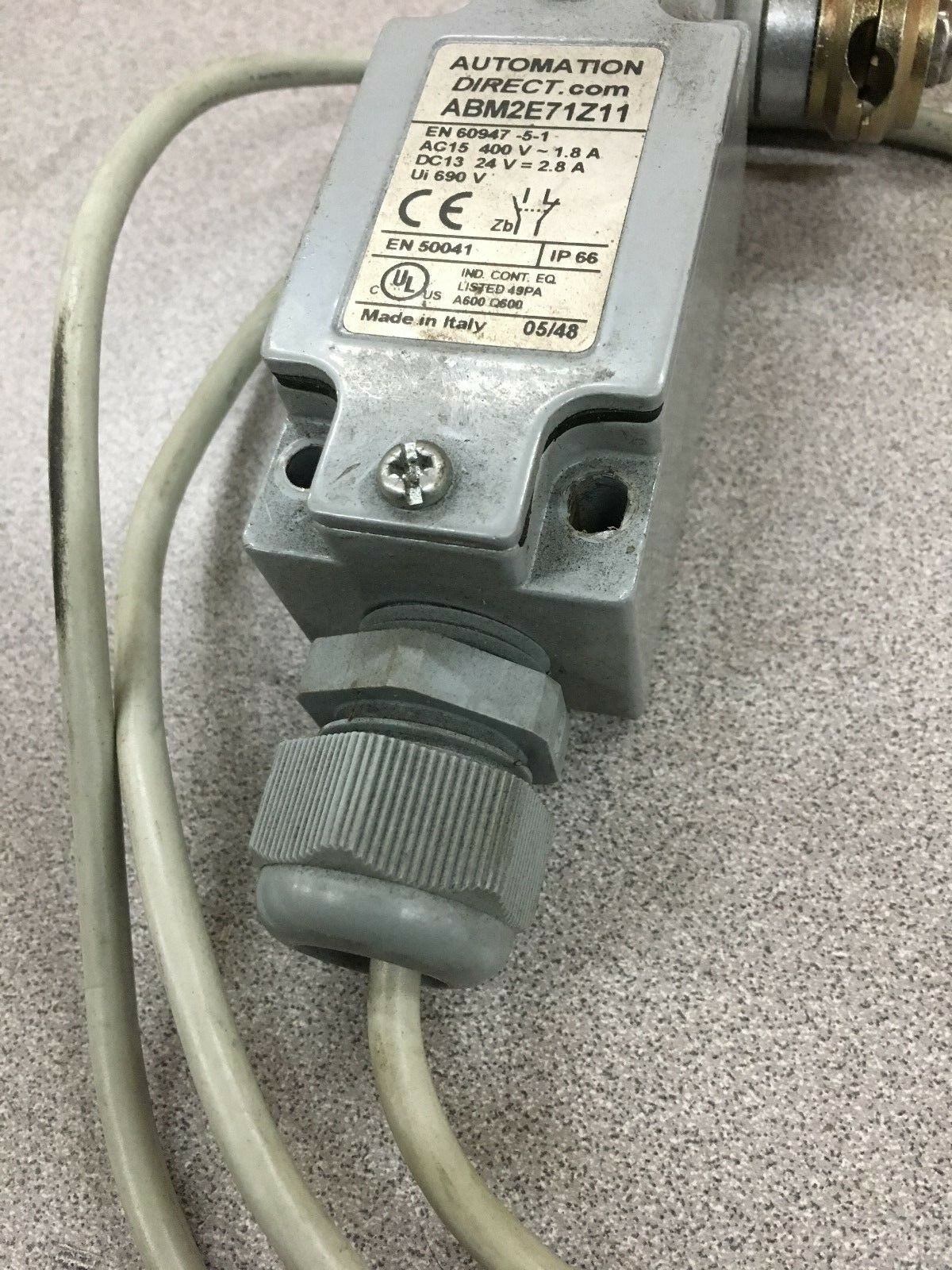 USED AUTOMATION DIRECT LIMIT SWITCH ABM2E71Z11