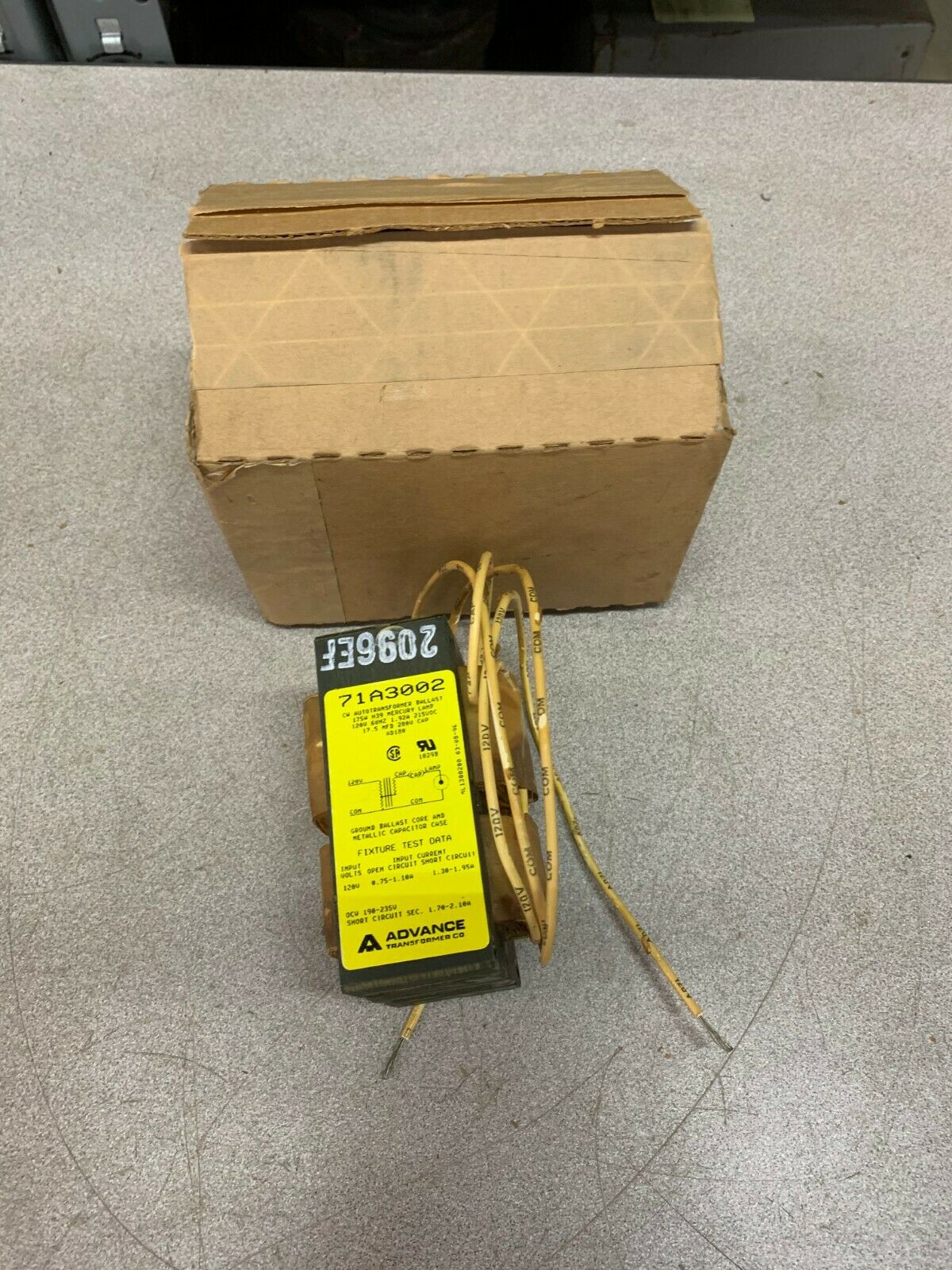 NEW ADVANCE TRANSFORMER 71A3002