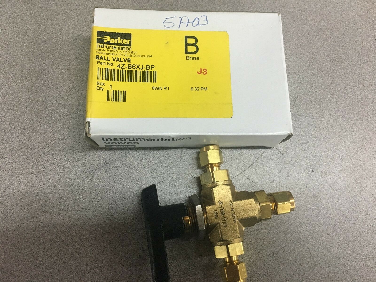 NEW IN BOX PARKER VALVE 4Z-B6XJ-B