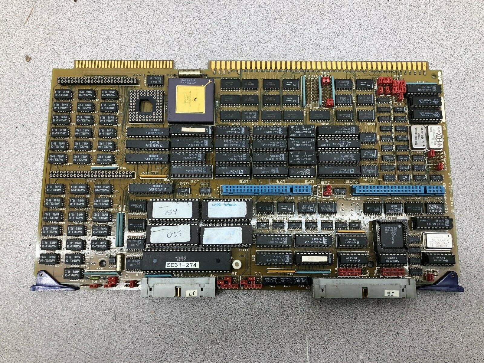 USED SBE INC MPU-20 20MHZ MUTI BUS BOARD 9011-10