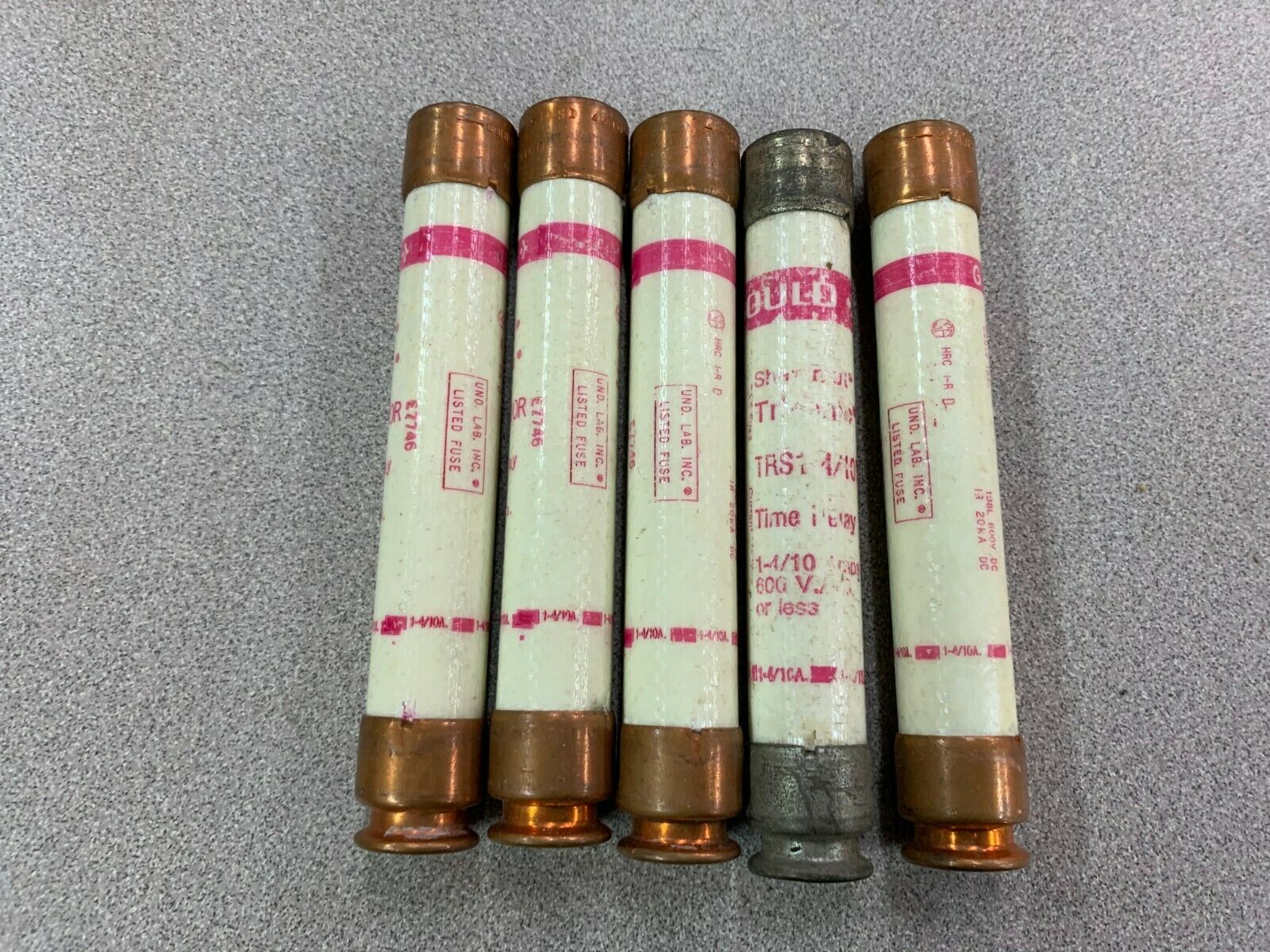 LOT OF 5 NEW NO BOX GOULD FUSE TRS1-4/10R