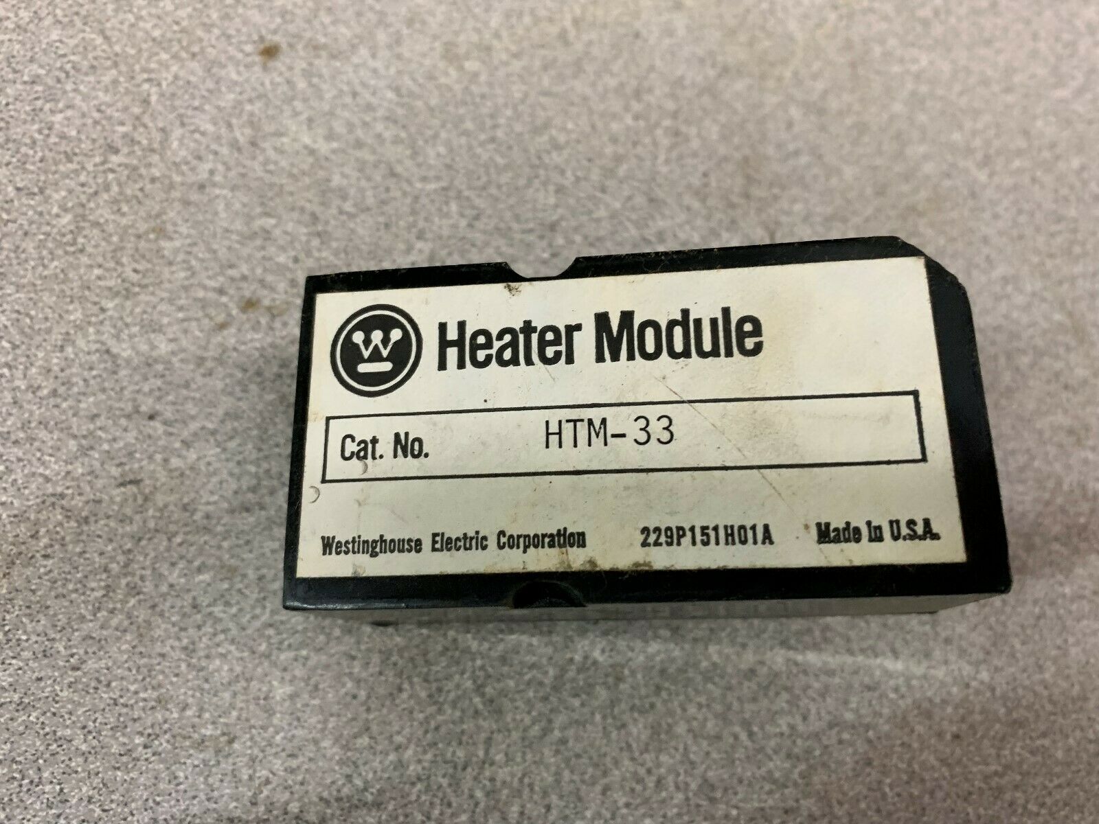 USED WESTINGHOUSE INDUSTRIAL HEATER MODULE HTM-33