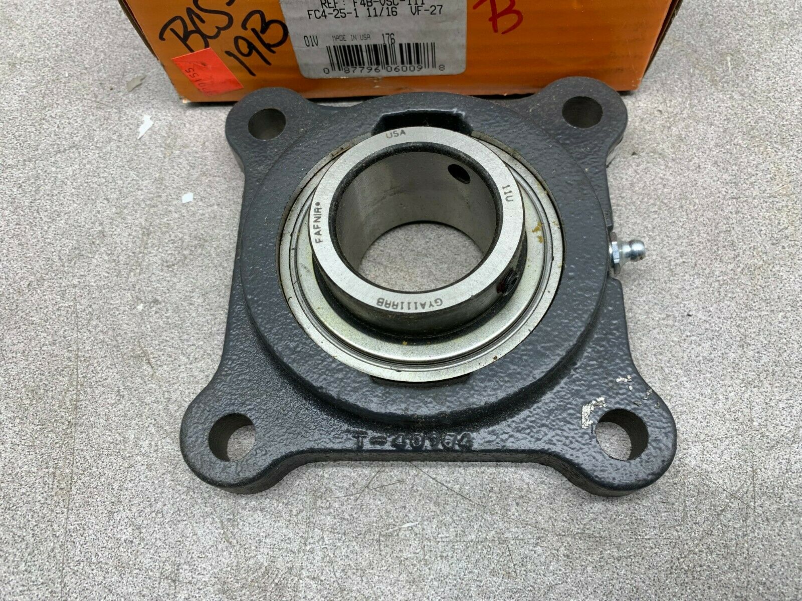 NEW IN BOX TIMKEN 4-BOLT FLANGE BEARING 1-11/16" BORE SCJ1 11/16