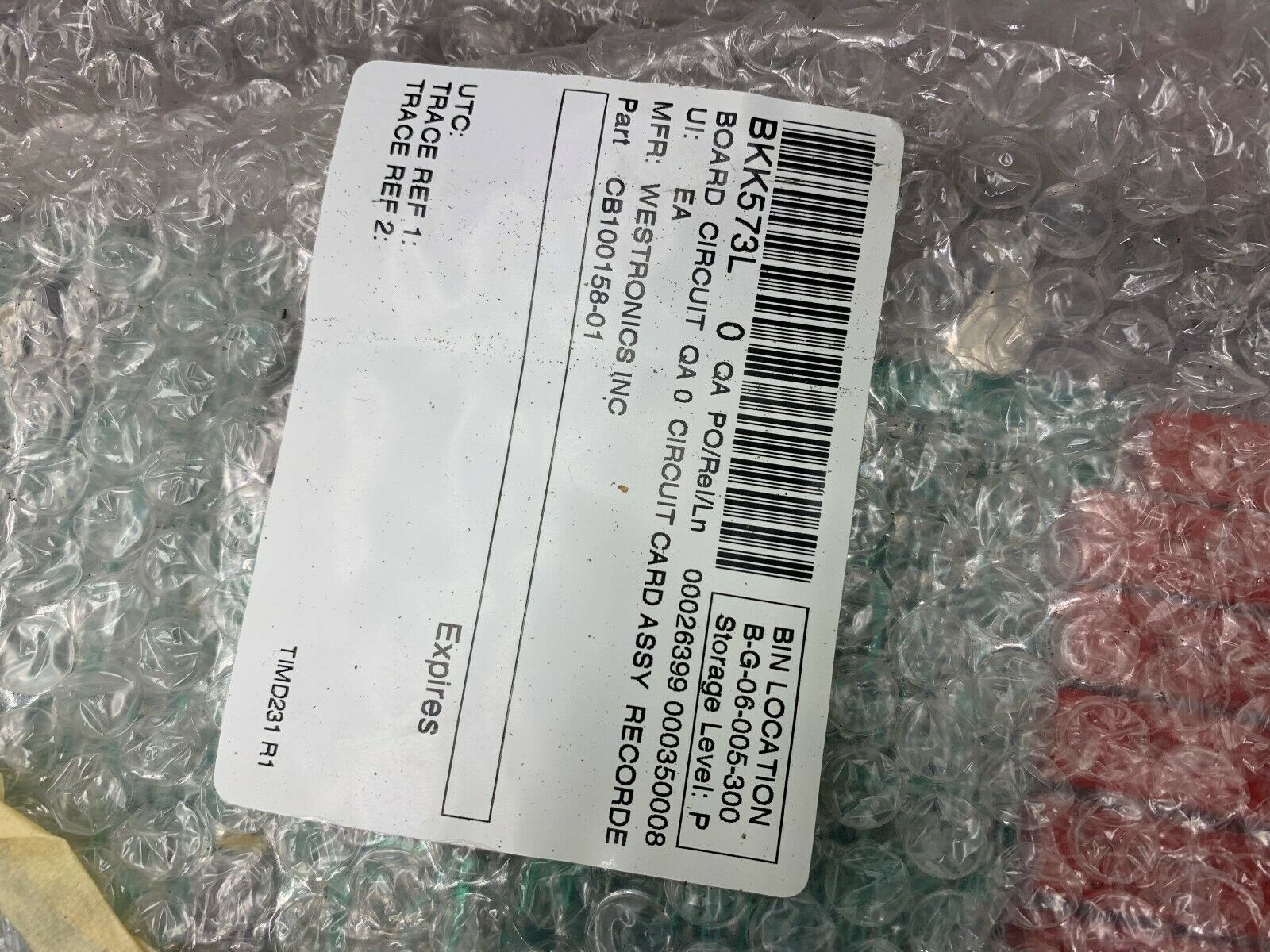 NEW NO BOX WESTRONICS CIRCUIT BOARD CB100158-03