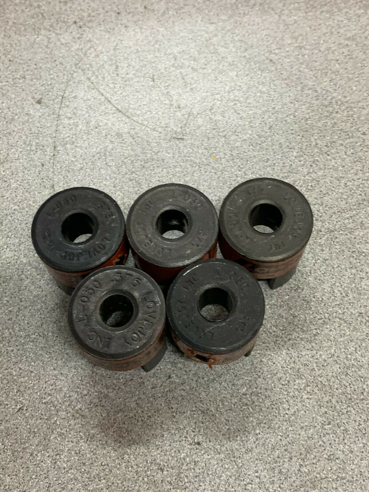 LOT OF 6 NEW LOVEJOY JAW COUPLINGS L-050 .375