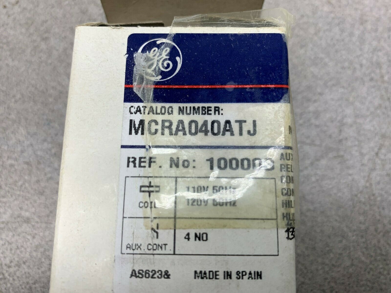 NEW IN BOX GE PART MCRA04OATJ