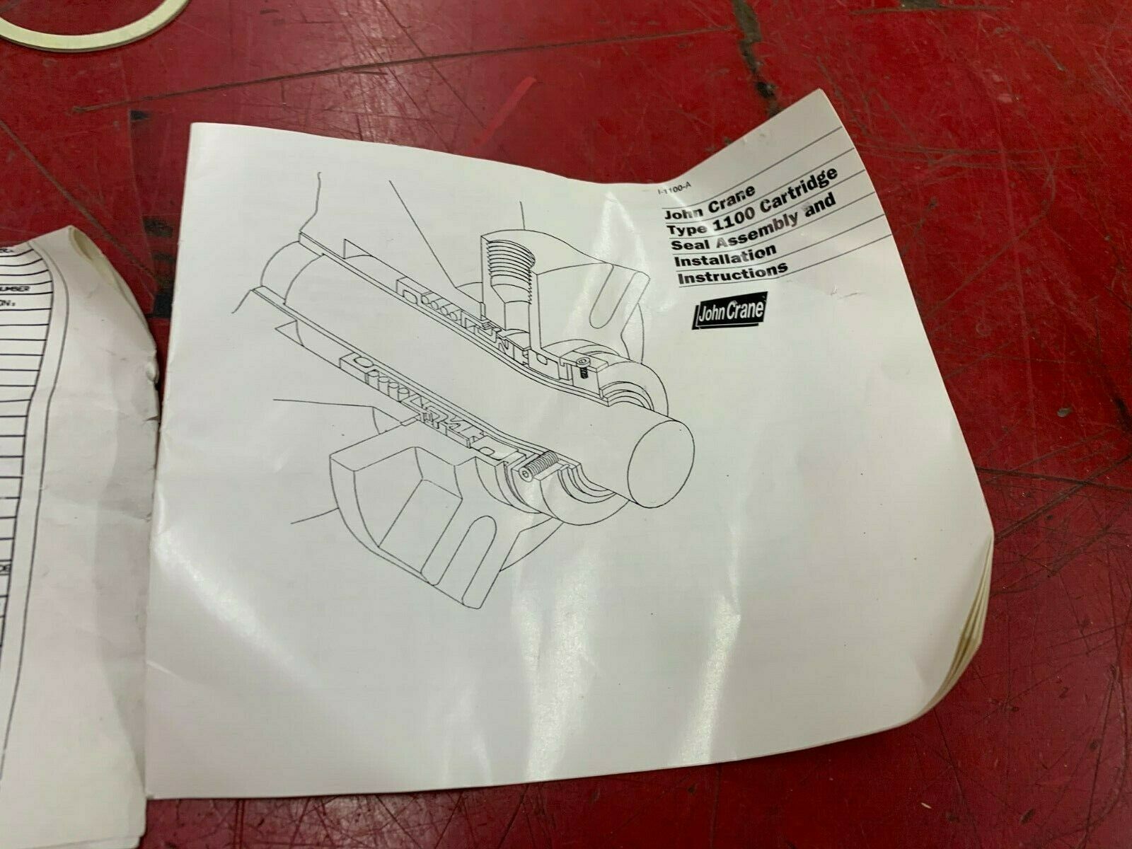 NEW NO BOX JOHN CRANE CARTRIDGE SEAL ASSEMBLY A16201 DRAWING H-SP-3494