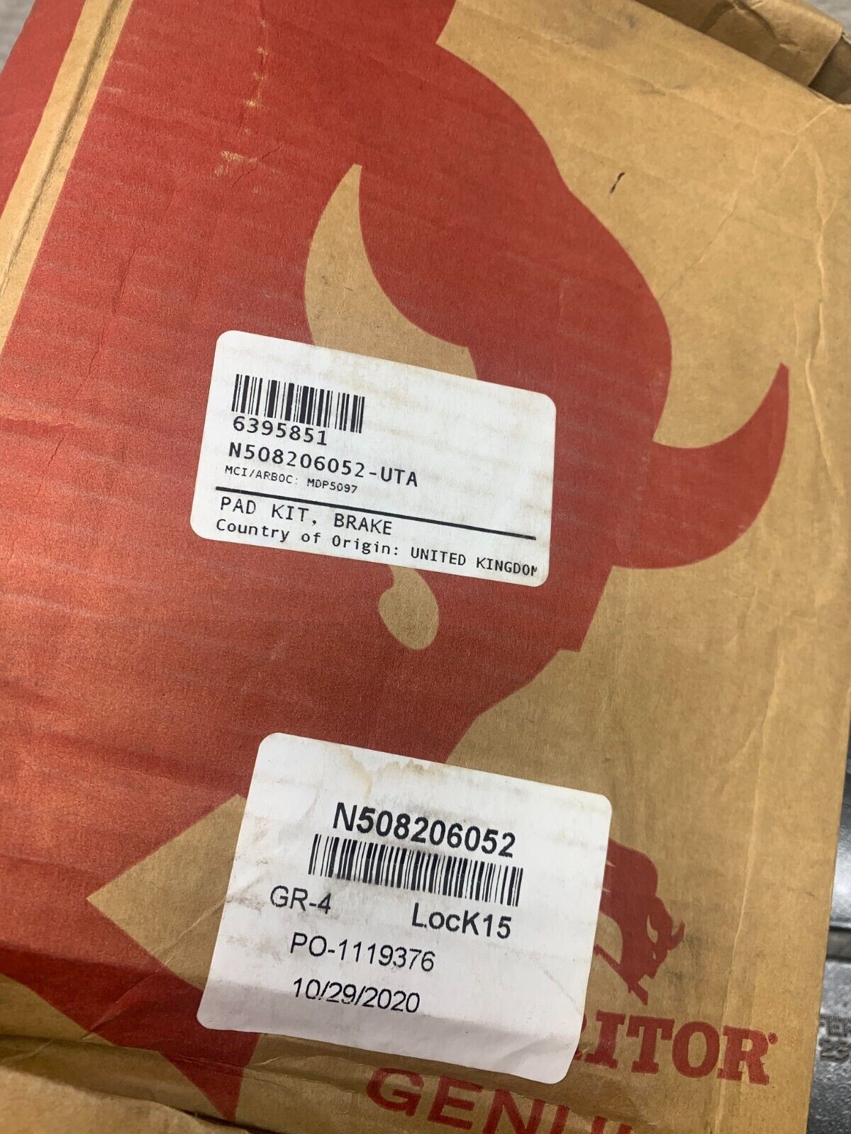 NEW IN BOX MERITOR BRAKE PAD KIT MDP5097