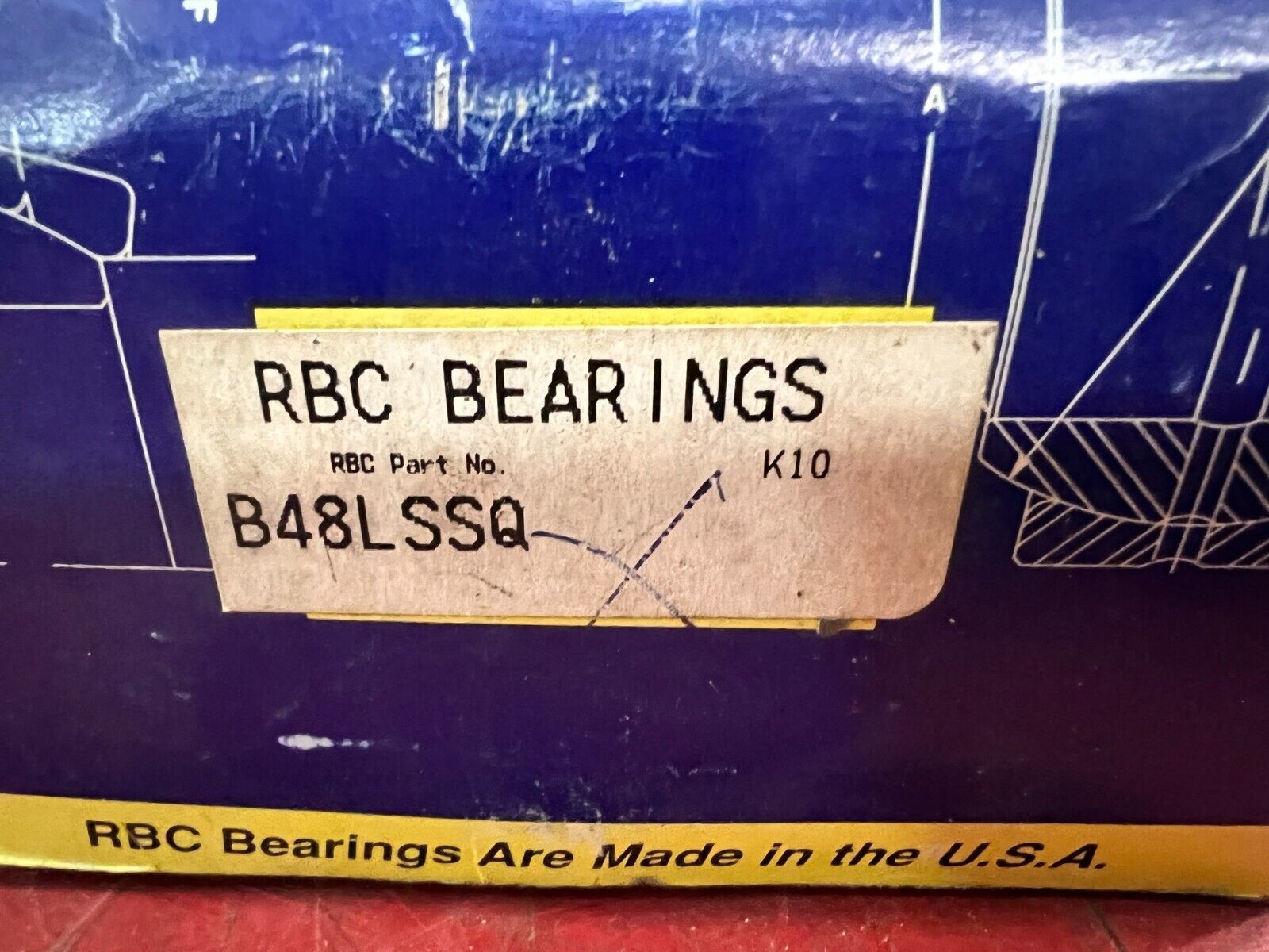 NEW IN BOX RBC PLAIN BEARING B48LSSQ