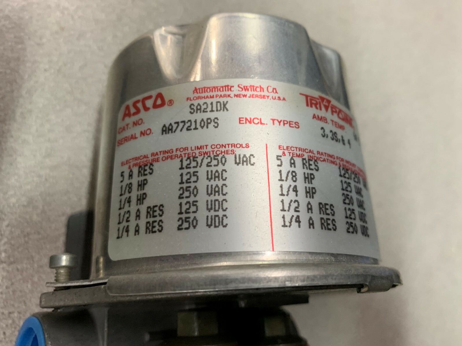 NEW IN BOX ASCO VALVE SA21DK