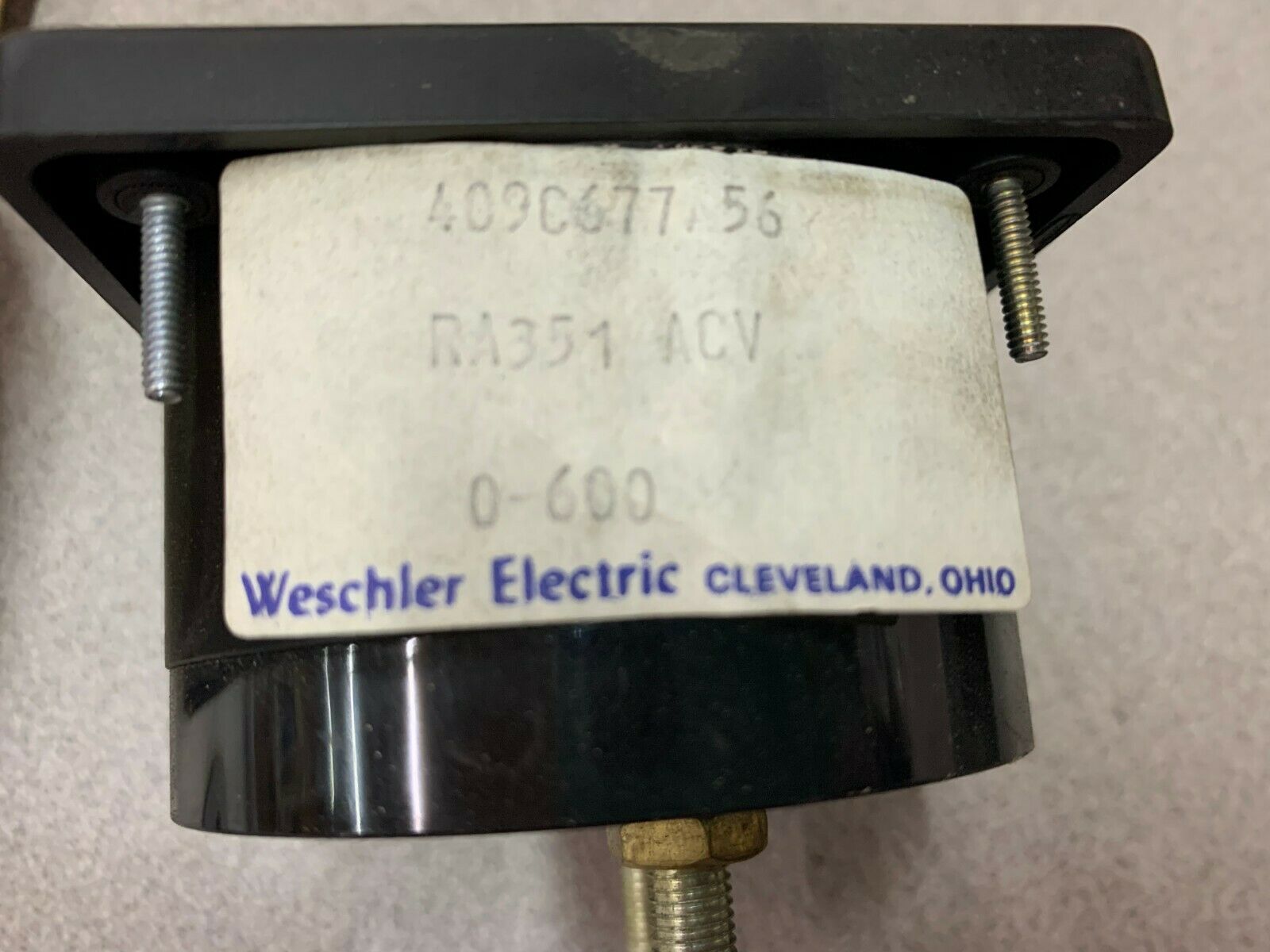 NEW IN BOX WESCHLER 0-600 VOLT METER 409C677A56