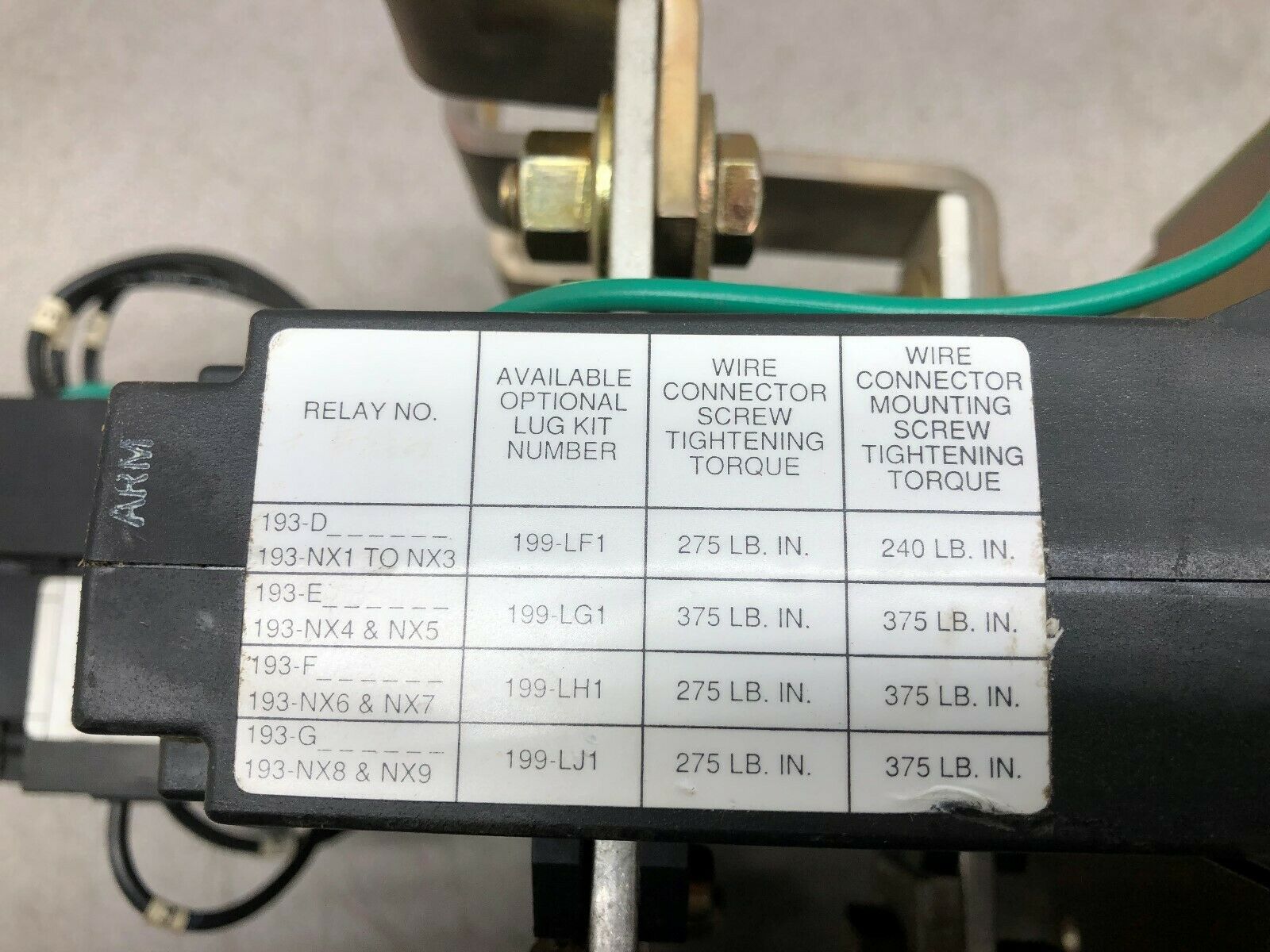 USED ALLEN BRADLEY 300:5 RATIO OVERCURRENT PROTECTION RELAY 193-EPD180