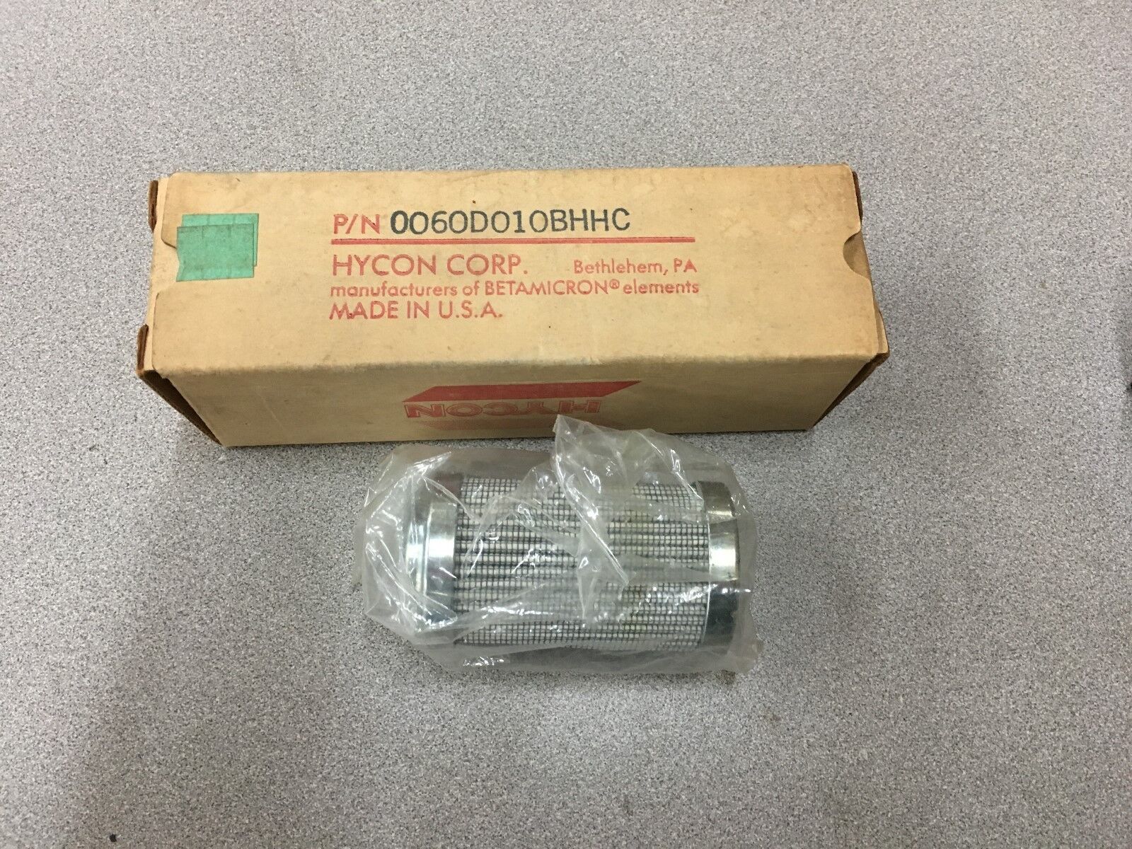 NEW IN BOX HYCON CORP. FILTER 0060D010BHHC