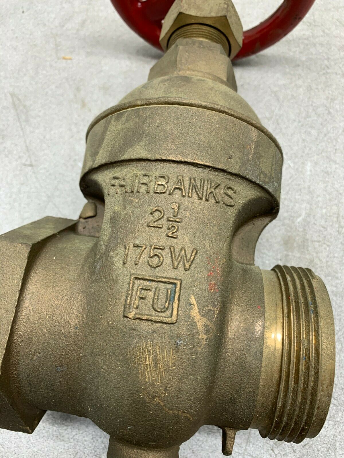 NEW NO BOX FAIRBANKS 2-1/2" 175W GATE VALVE